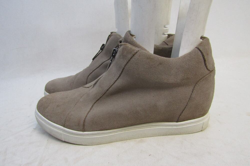 Blondo Womens Sz 8.5 M Brown Suede Zip Hidden Wedge Ankle Fashion Boots Booties